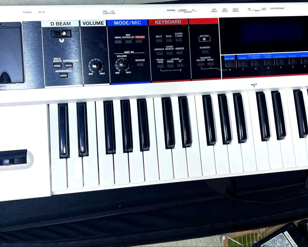 【美品】Roland 61鍵 シンセサイザー JUNO-DI-WH ホワイト