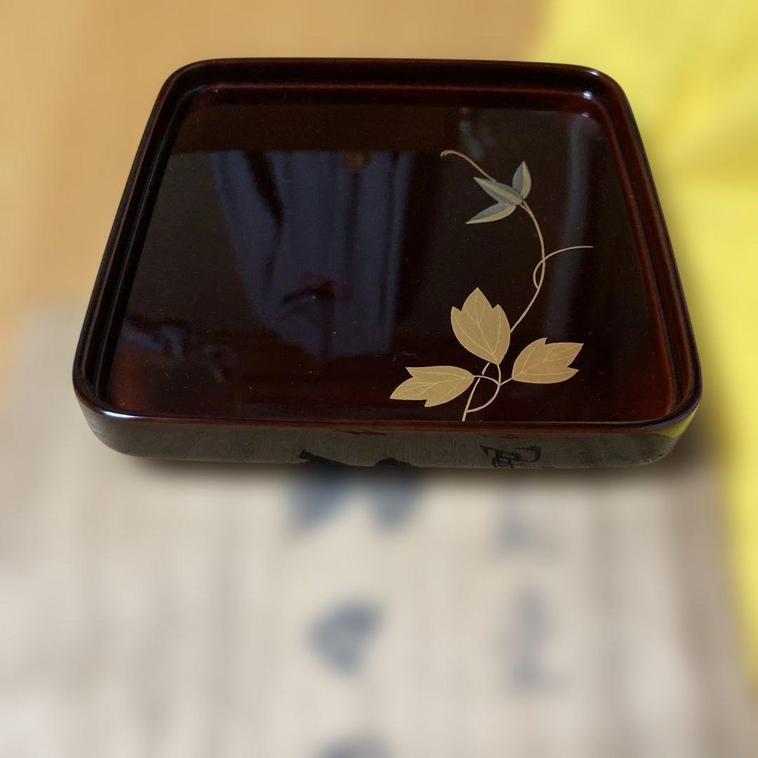 輪島塗　漆器 菓子器 木箱付き　5枚