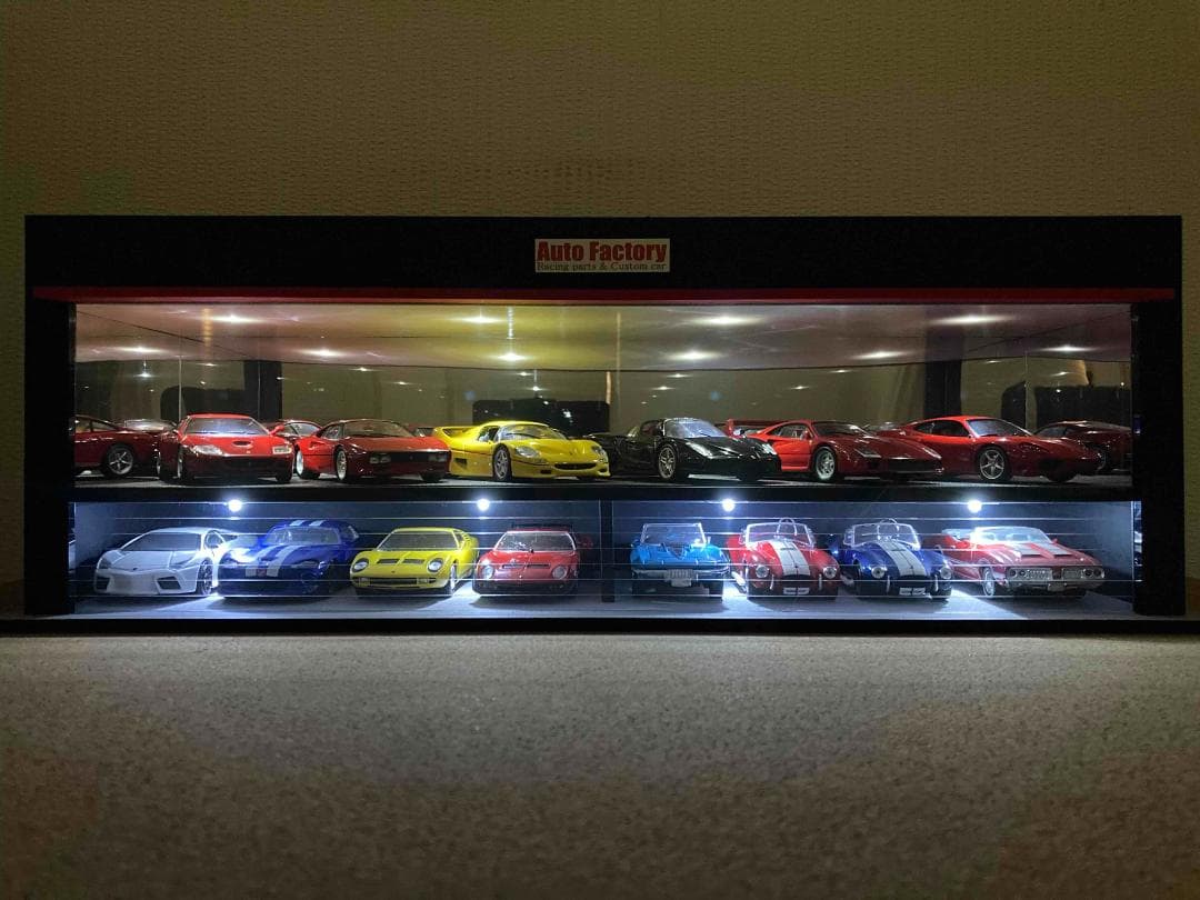 ミニカー専用ジオラマ：1/64＆1/43ショールーム＆ガレージⅠ（ワイドタイプ）