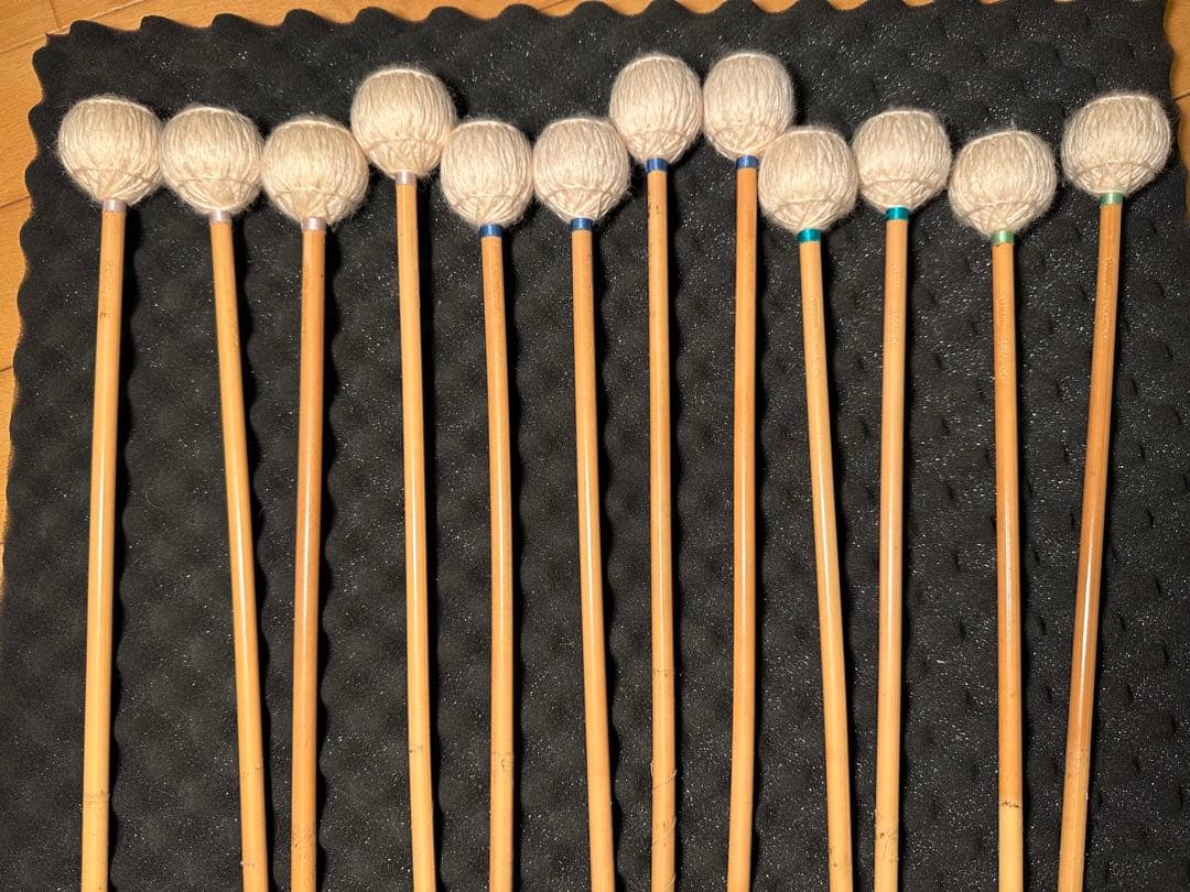 ヤマハ　マリンバマレット（安倍圭子モデル）12本セット