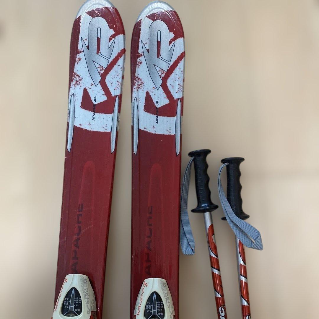 K2 ジュニア　スキー板125㎝　3点セット
