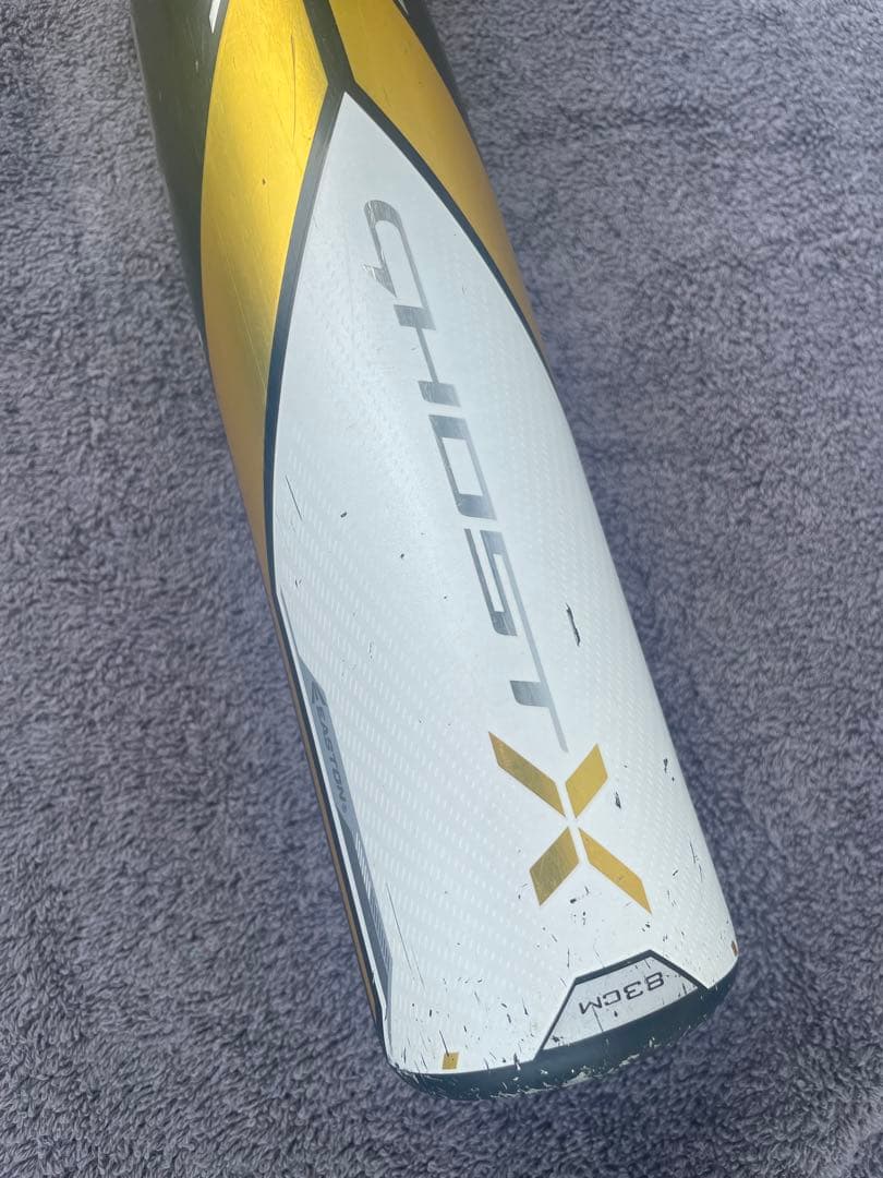 【中古品/軟式用】EASTONゴーストX RE-ACT83センチ 新品ケース付