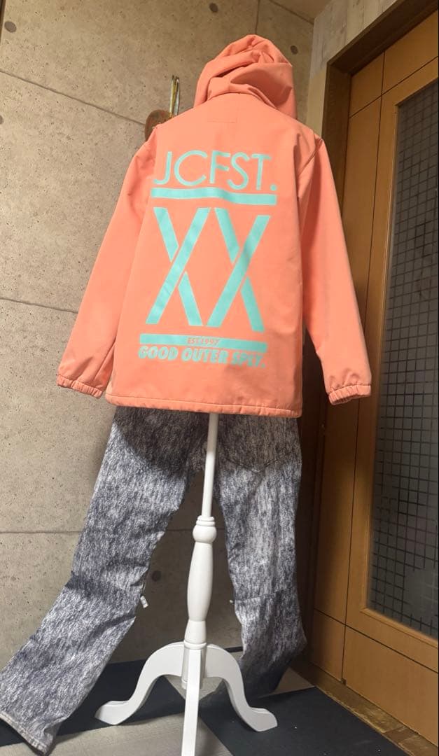 JACKFROST スノボウェア サーモンピンク 上下セット 上S 下M