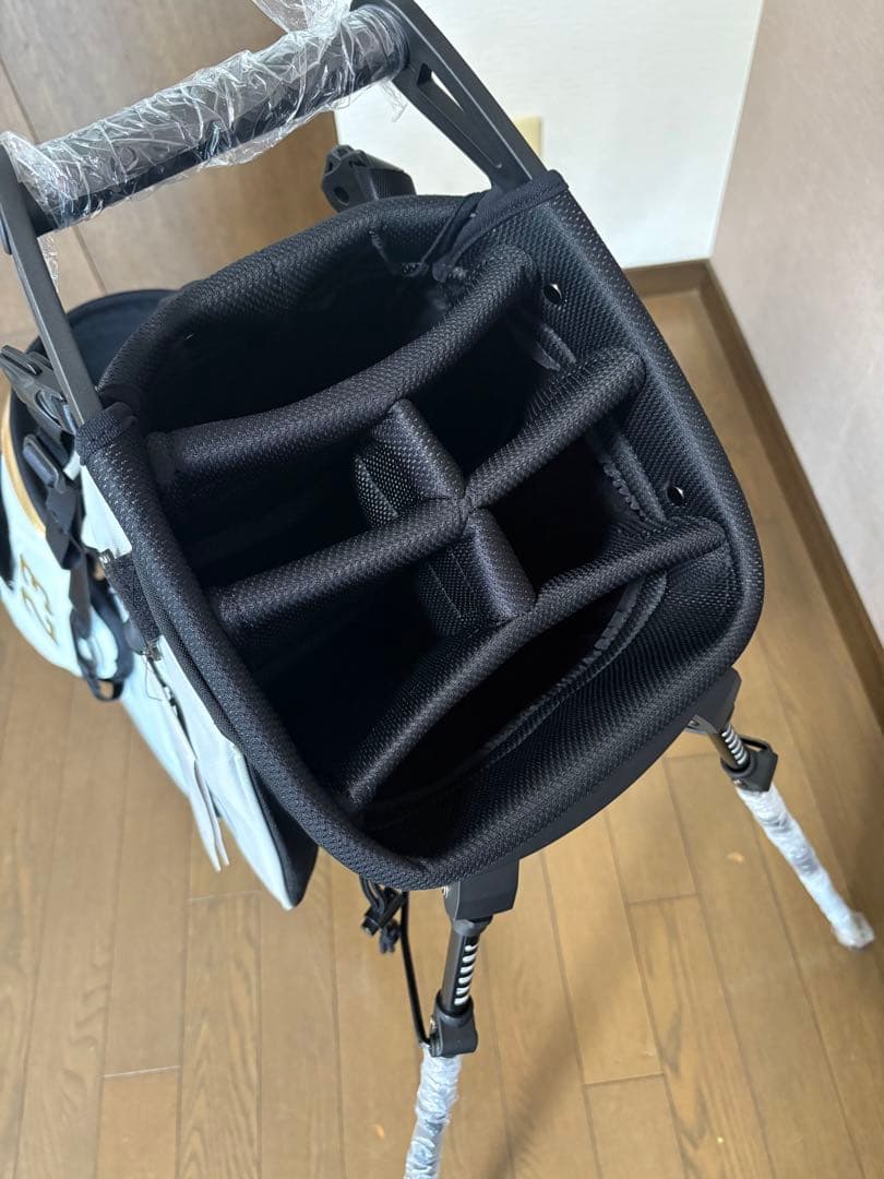 JORDAN キャディバッグ ホワイト/ブラック/ゴールド