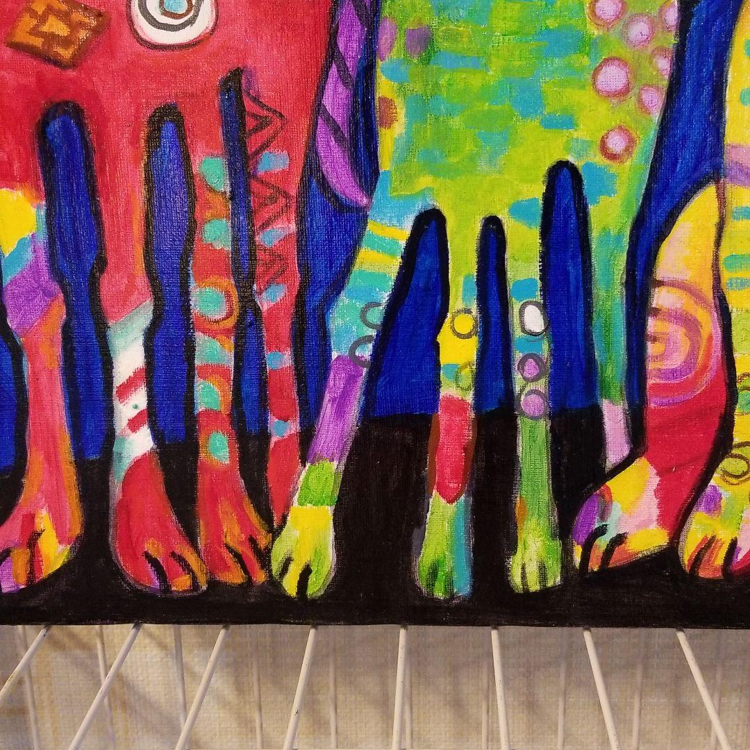 油絵　saosao専用　ベストフレンド*犬