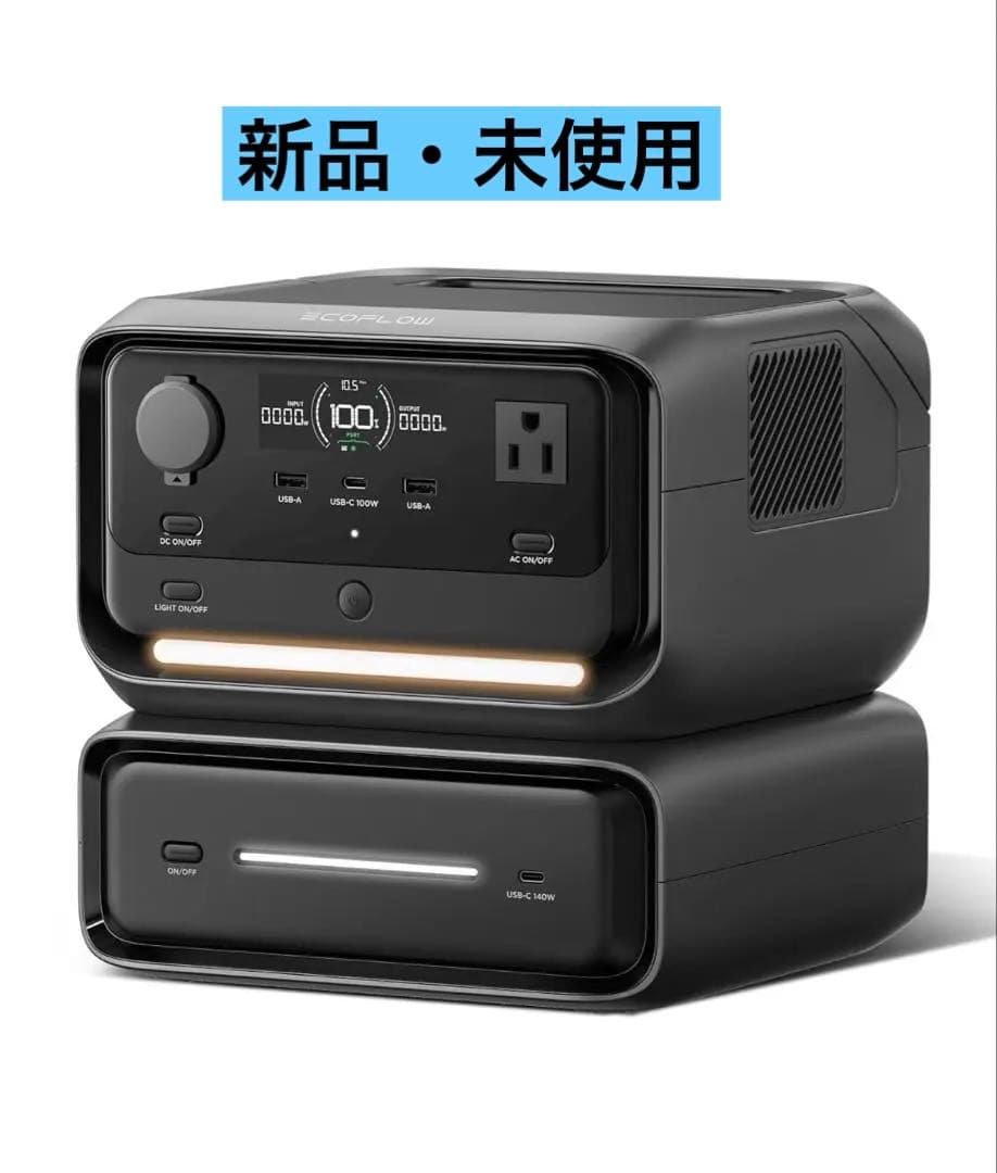 【新品】EcoFlow 3 Max（580）収納ケース付き