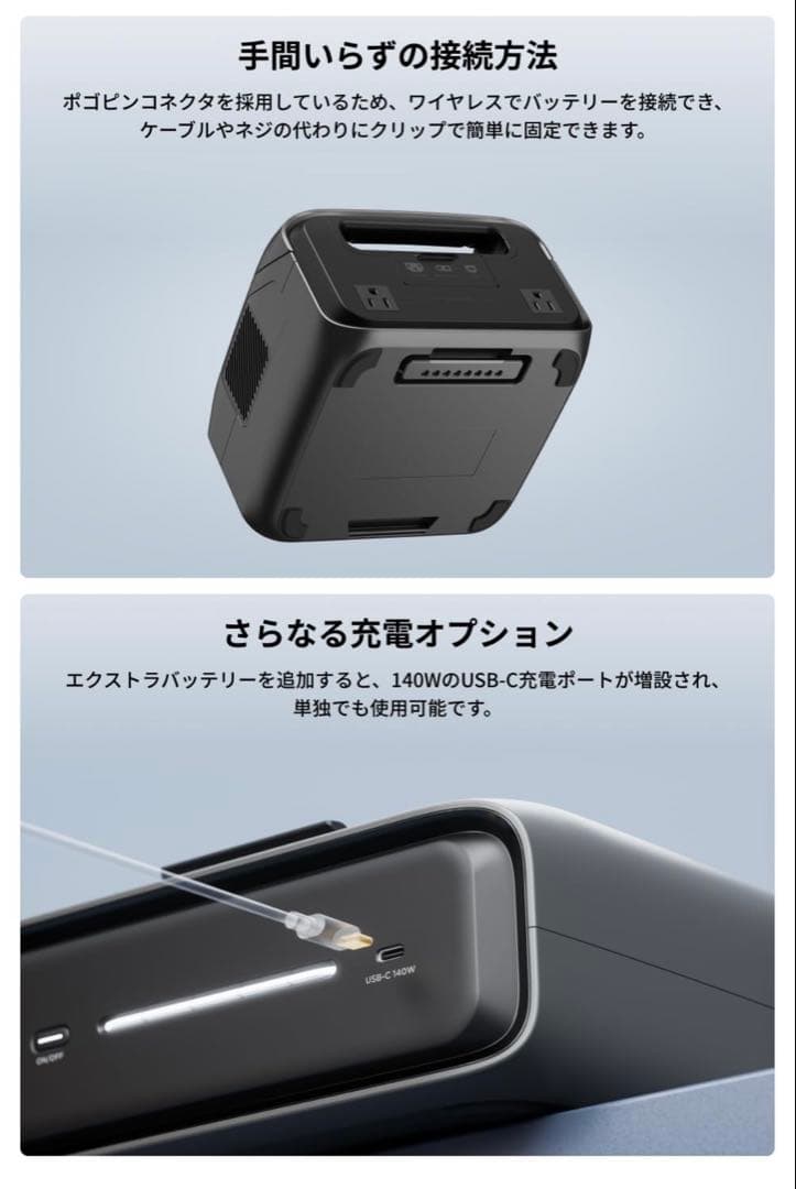 【新品】EcoFlow 3 Max（580）収納ケース付き