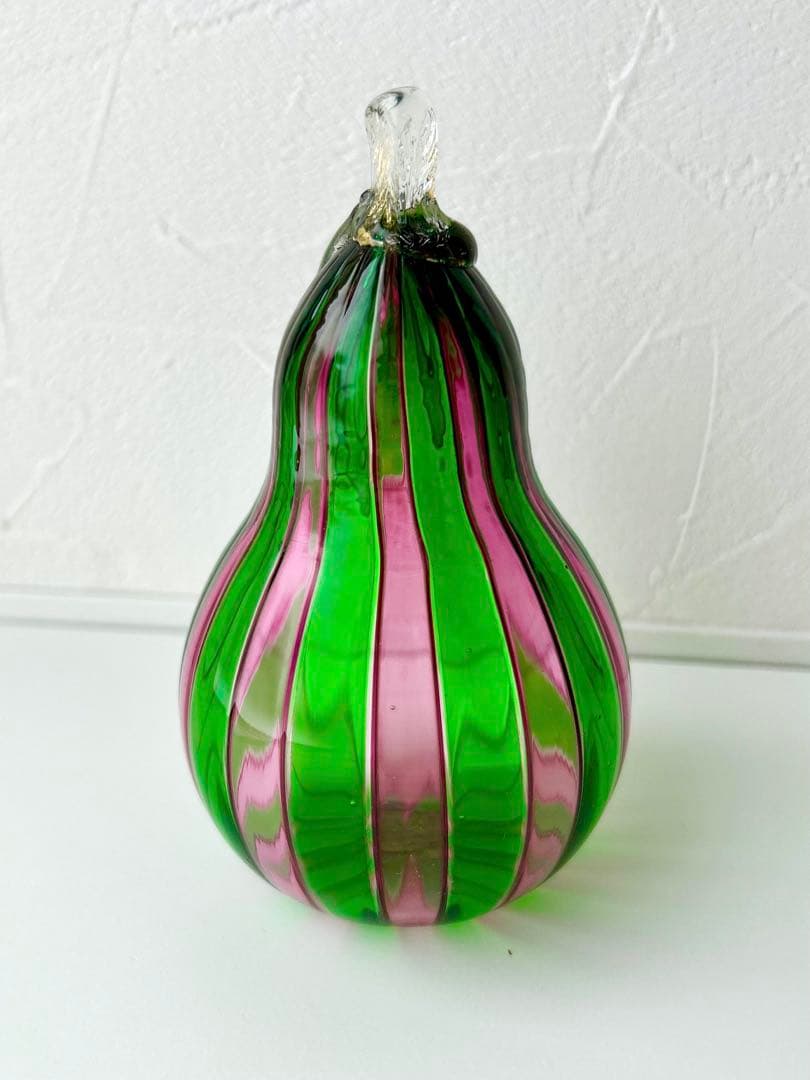 MURANO 希少 ムラーノ ヴェネチアン ムラノ ベネチア ガラス 洋梨 金彩