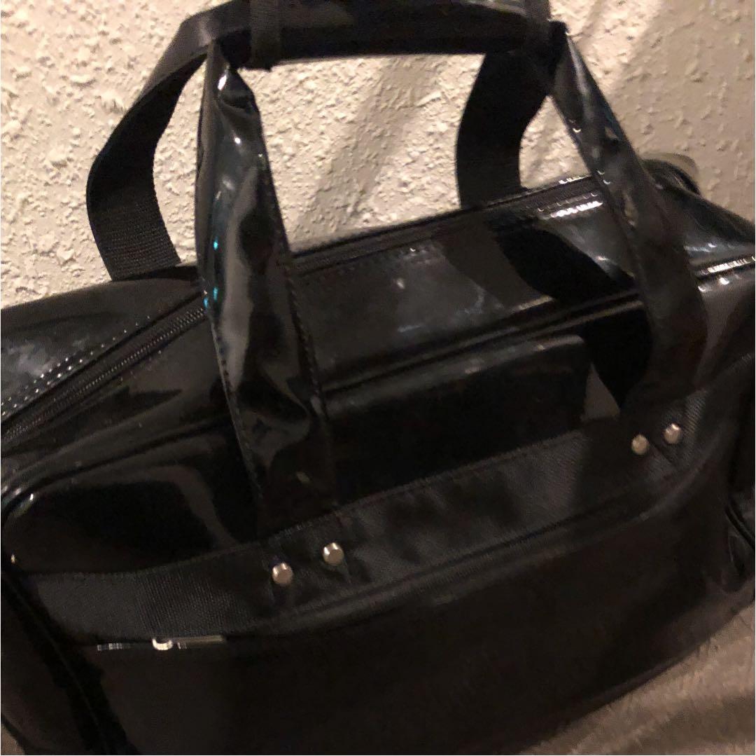 Wilson ウィルソンゴルフバッグ 黒 エナメル調