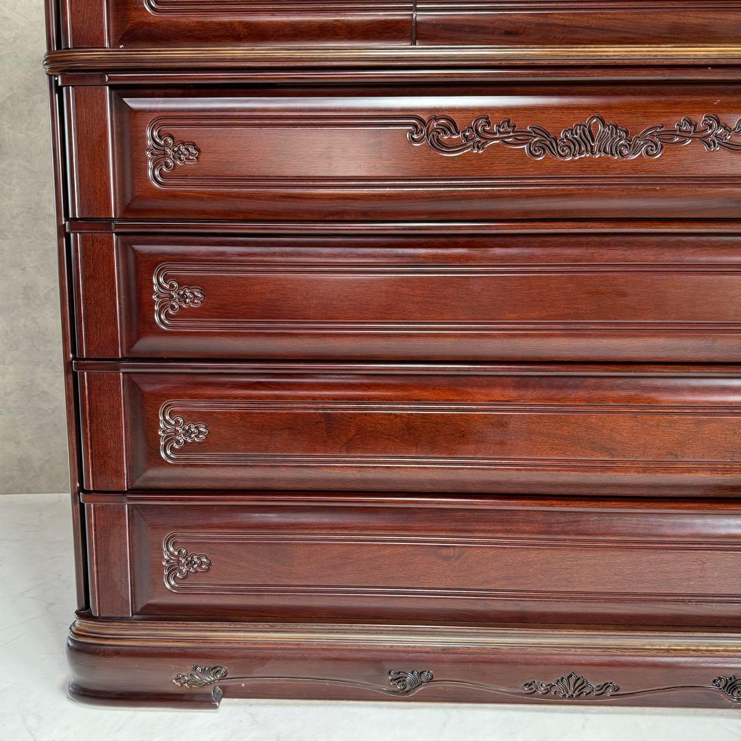 【高級桐タンス】府中家具 下段 箪笥 時代家具 アンティーク レトロ 着物 装飾