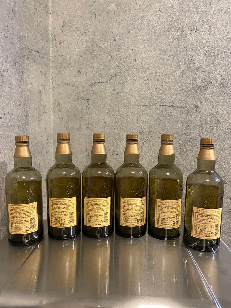 【空き瓶】山崎 12年 シングルモルトウイスキー 空き瓶6本セット700ml箱無