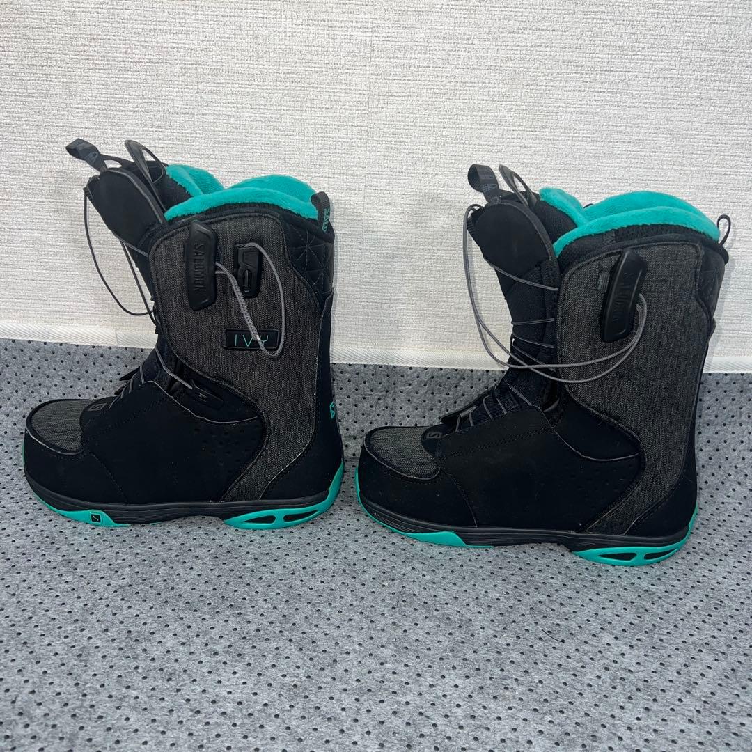 2回使用 レディース 23cm SALOMON IVY スノーボードレースブーツ