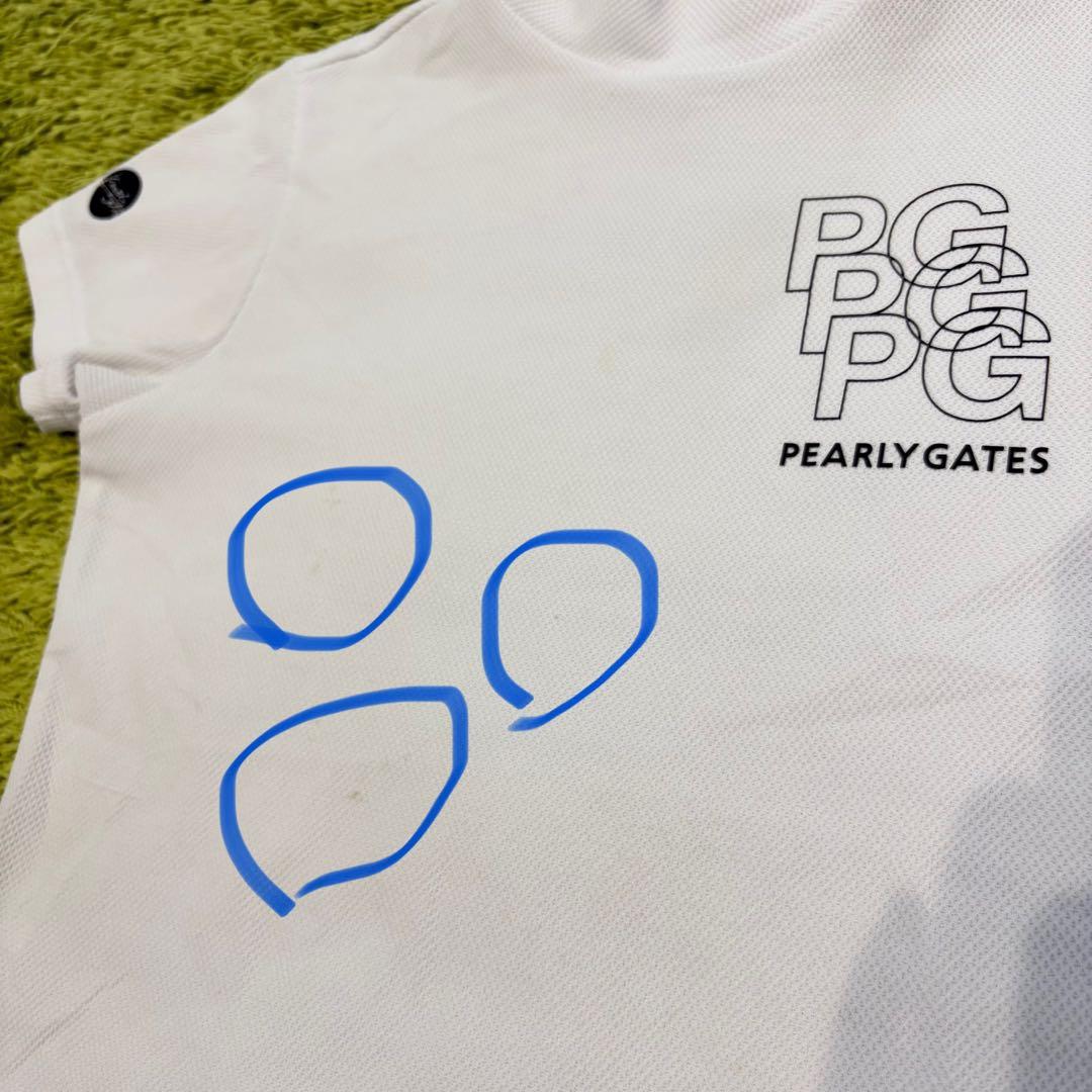 24年 パーリーゲイツ PEARLYGATES 半袖モックネック ベアカノコ 0