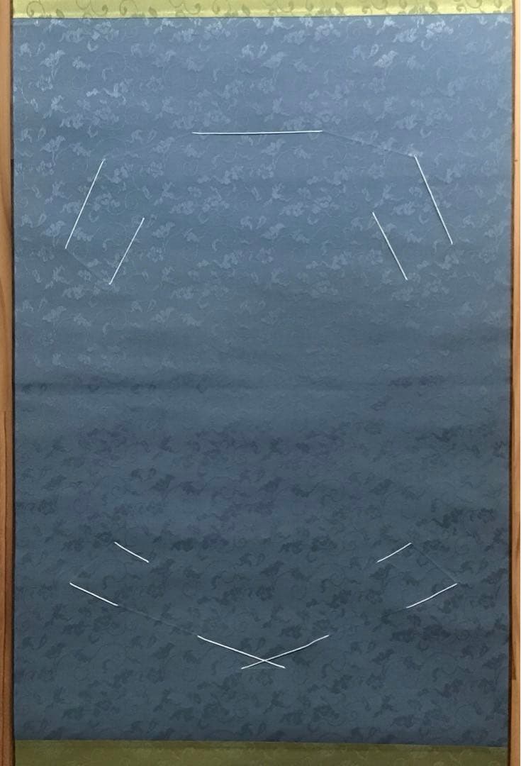 K茶道具　掛軸　御色紙掛軸(写真の色紙は付属していません)　紙箱　S988KJ