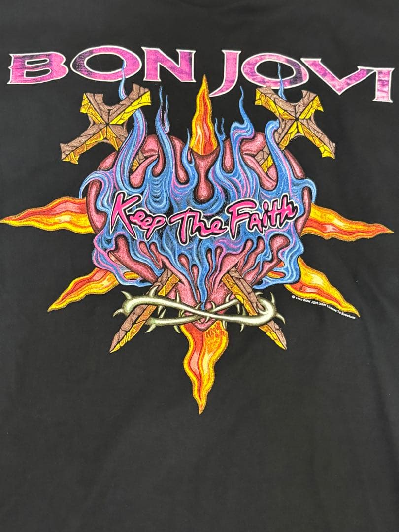 超レアL美品！90s BON JOVI 日本TOUR Tシャツ　BROCKUM製