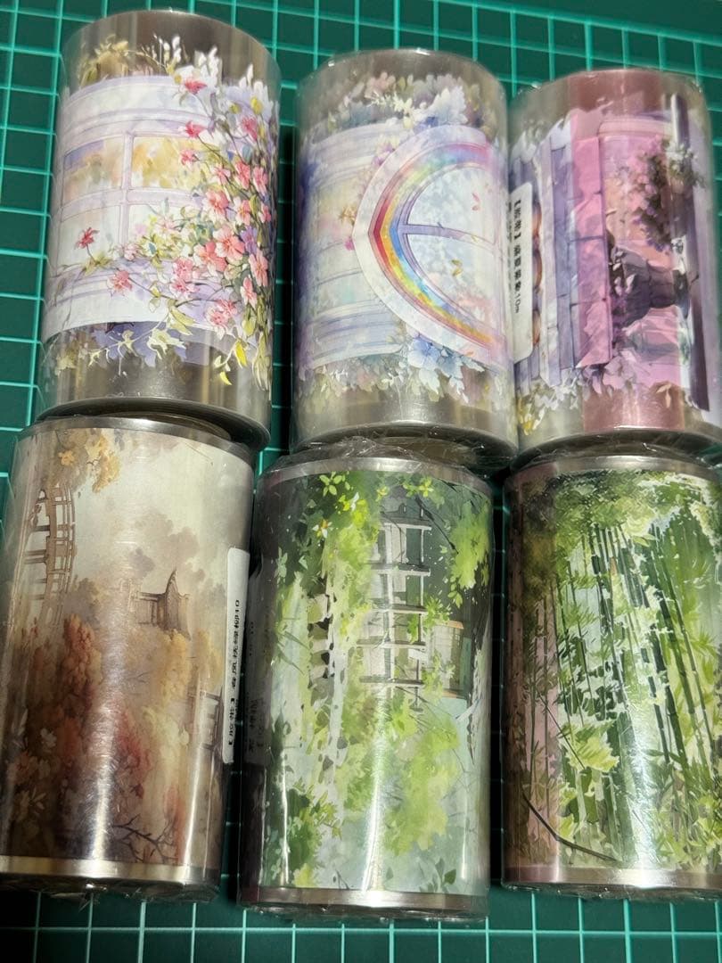 AI背景マステ 海外マステ マスキングテープ 6本セット