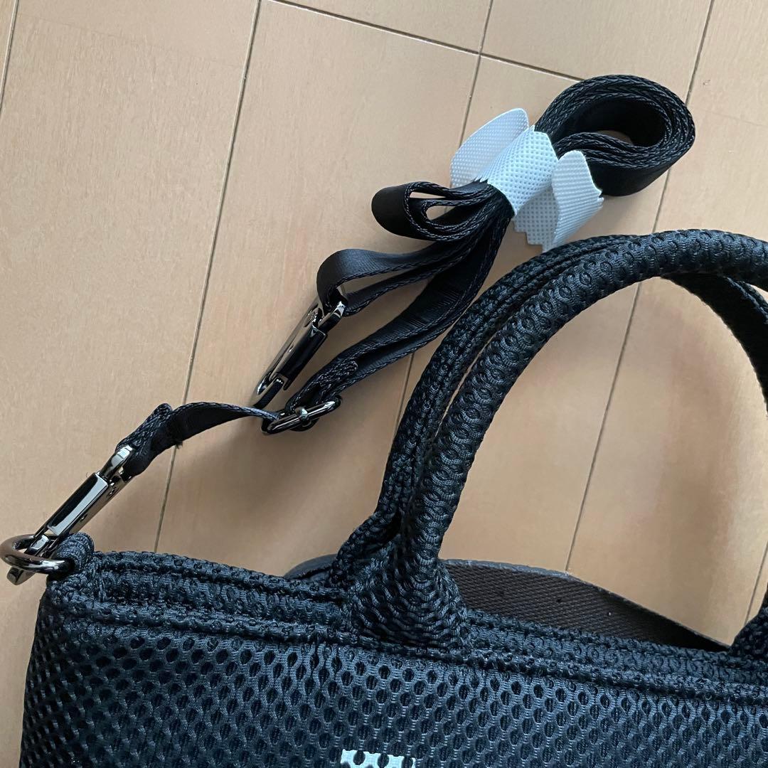 HYDROGEN 2WAY メッシュミニトートバッグ ブラック