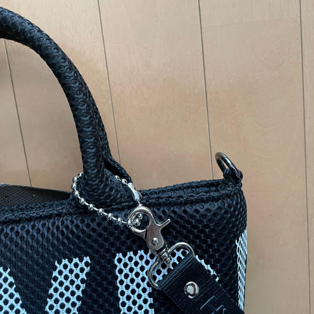 HYDROGEN 2WAY メッシュミニトートバッグ ブラック