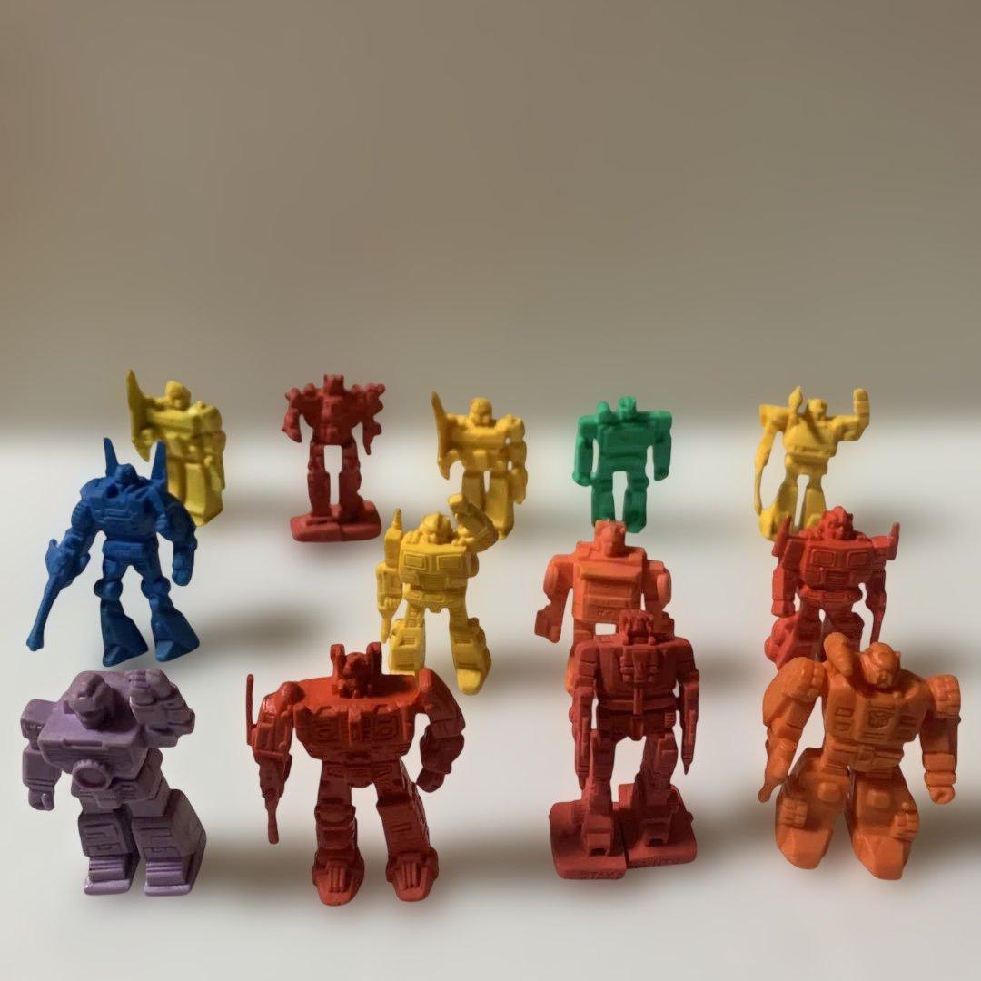 当時物　トランスフォーマー消しゴム13体 ジャンク品