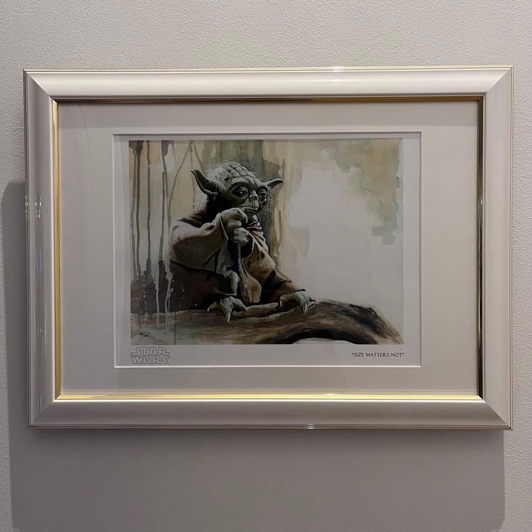 最終値下 star wars 額装 アート スターウォーズ ポスター ヨーダ