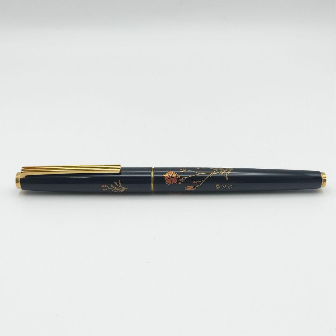 【S】PILOT 万年筆 ペン先 14K 平蒔絵 國光会 コンバーター 箱付