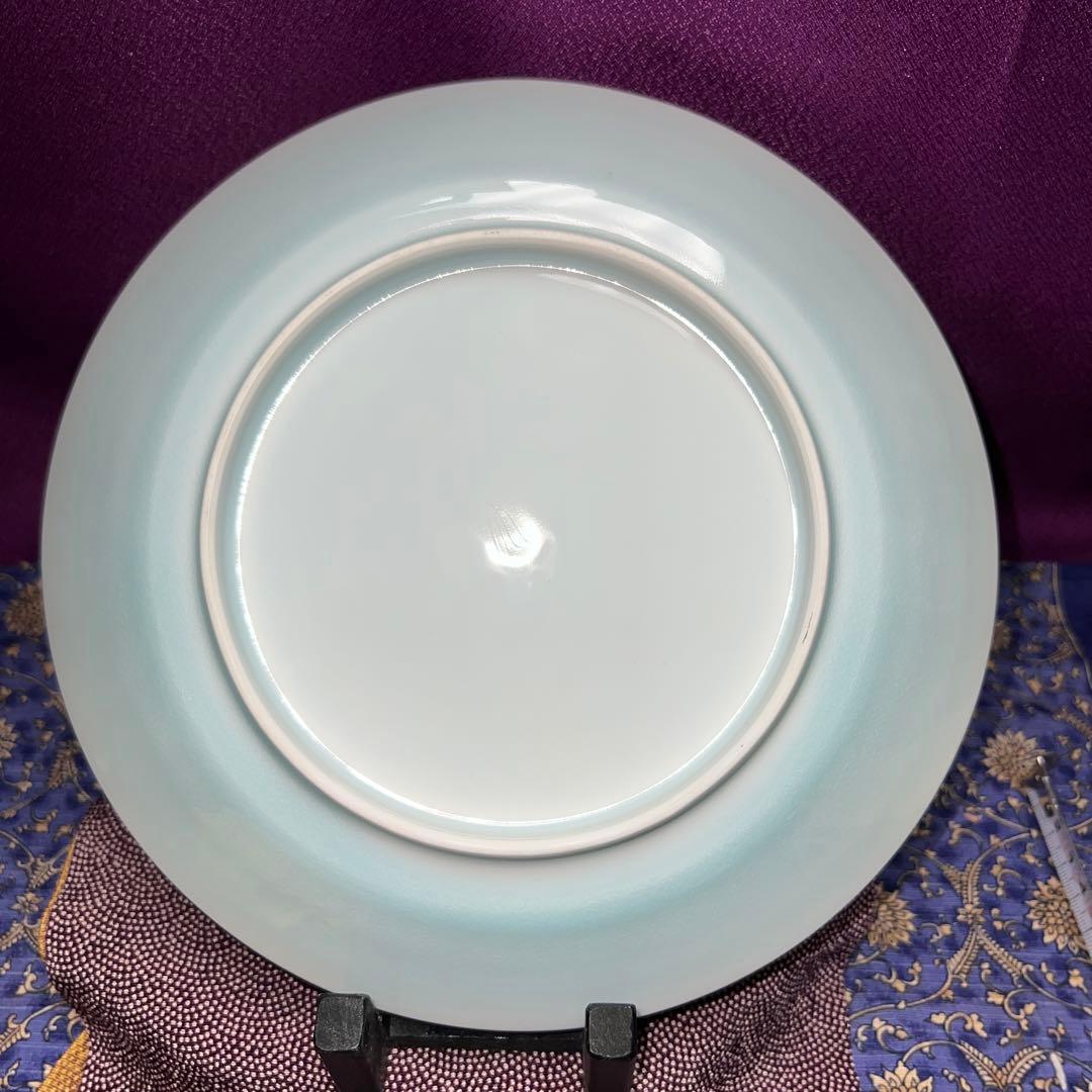 人間国宝　塚本快示本人作青白磁牡丹文完品　極美値下げ