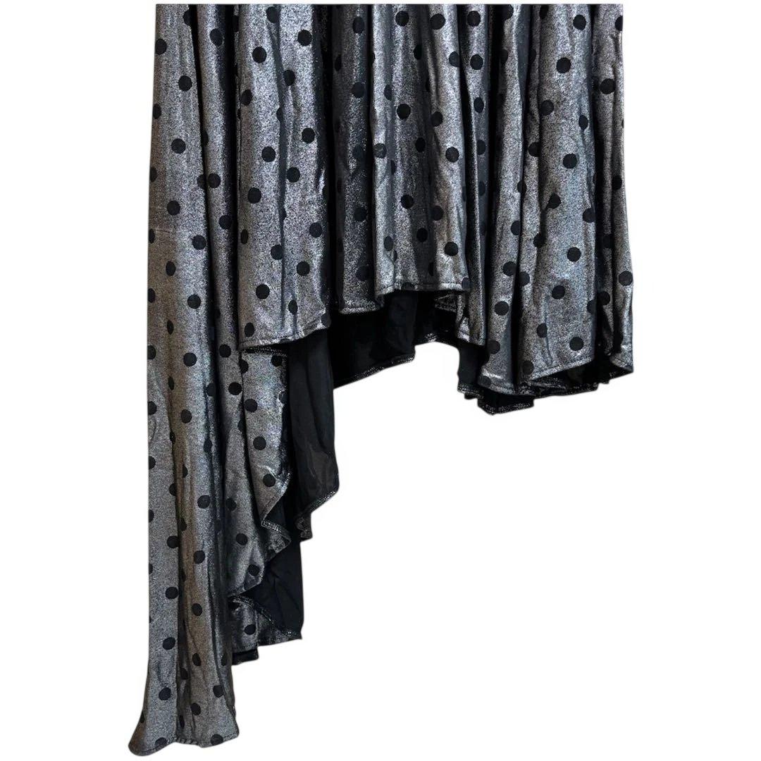 トライバルベリーダンス マーメイドスカート シルバー黒