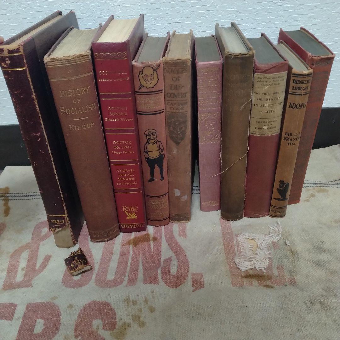 アンティーク　ヴィンテージ　洋書　まとめ 10冊　赤系