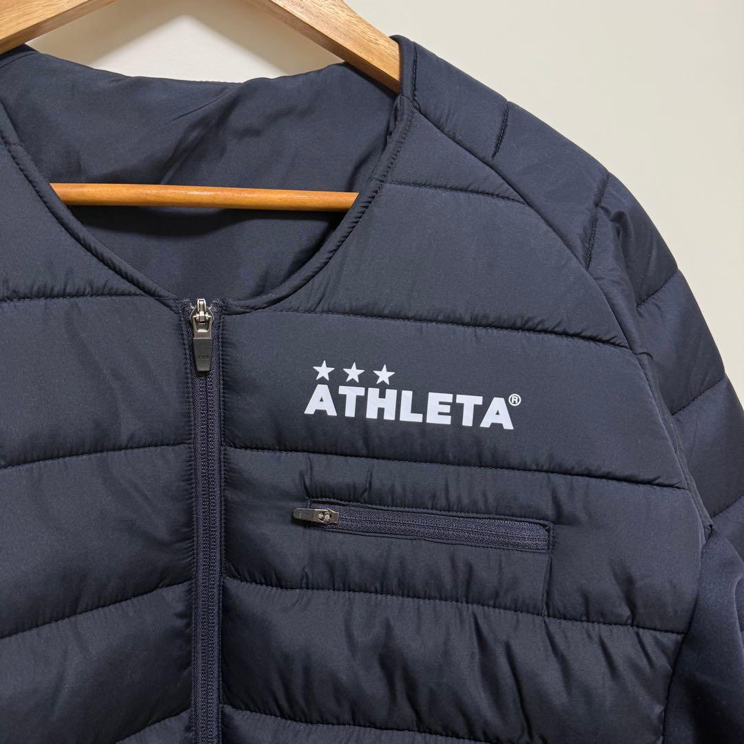 超美品 ATHLETA アスレタ サッカー アウター 中綿ウォームジャケット L