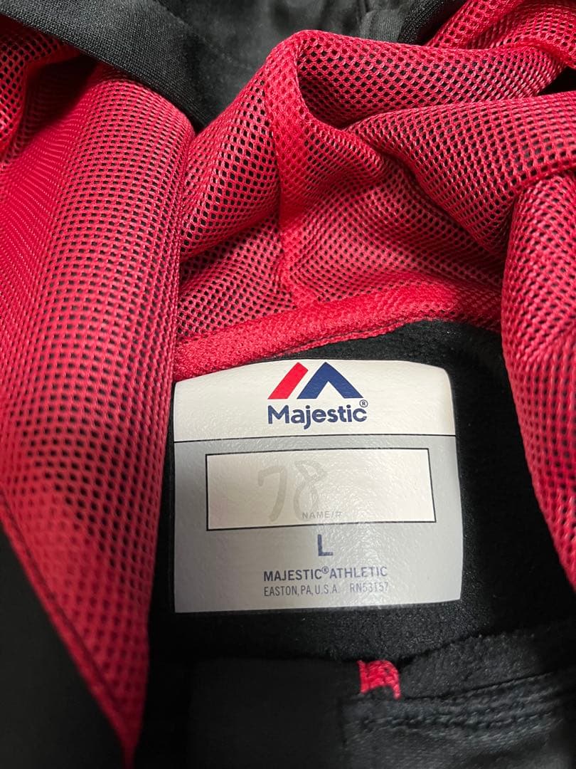 千葉ロッテマリーンズ　実使用　パーカー　練習ウエア　ユニフォーム　鶴岡コーチ