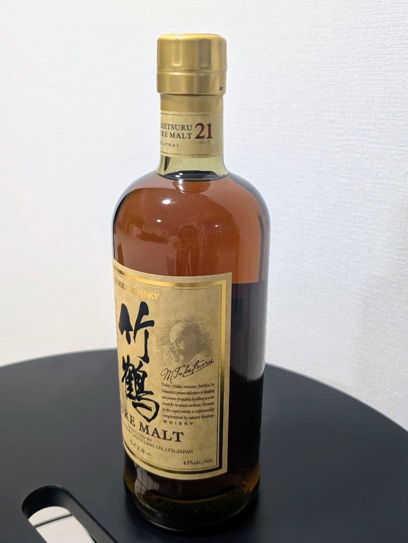 ​【未開栓・旧ラベル】ニッカ 竹鶴 21年 ピュアモルト 700ml 箱付き