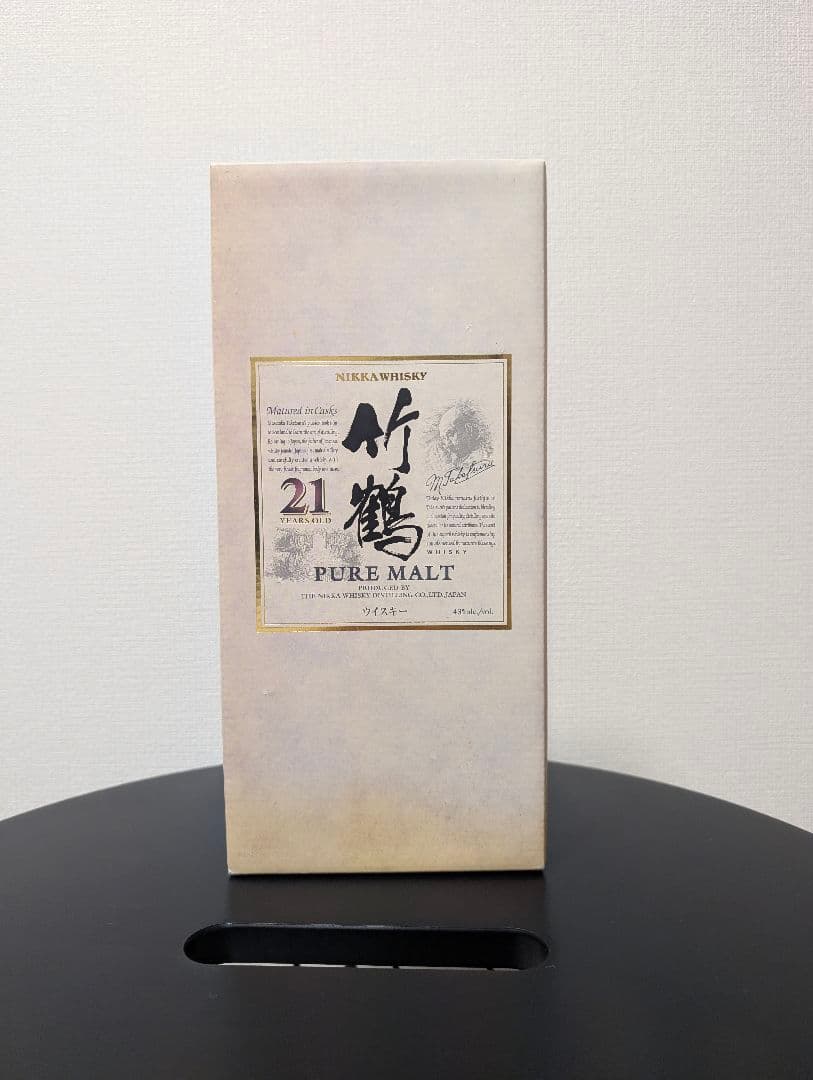 ​【未開栓・旧ラベル】ニッカ 竹鶴 21年 ピュアモルト 700ml 箱付き