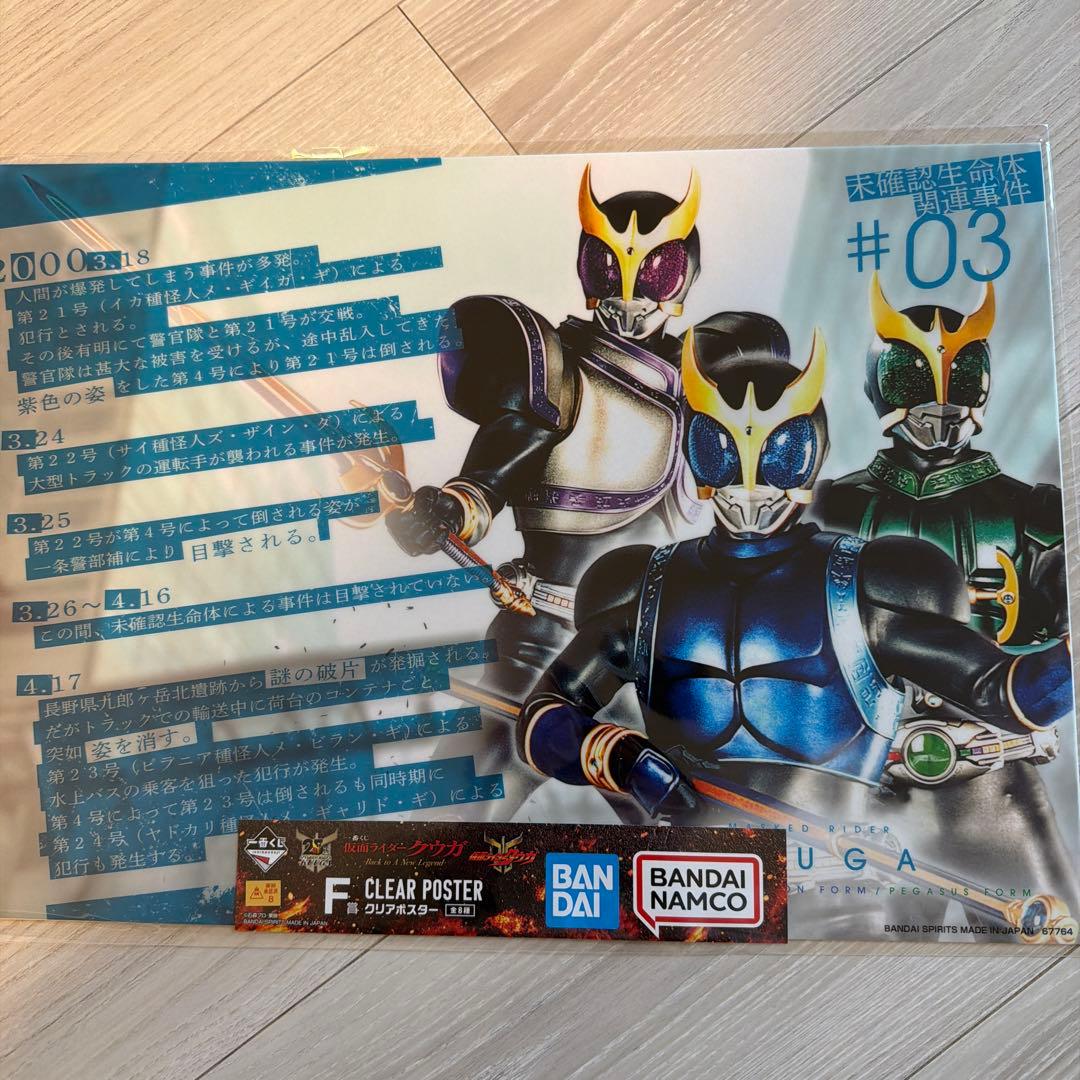 一番くじ仮面ライダークウガフィギュアセット、超クウガ展手提げ袋