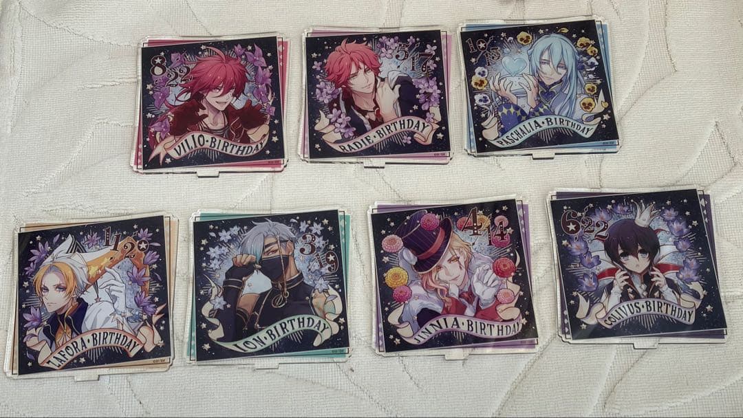 オトメイト　夏の市　ラディアンテイル　バースデー　アクリルスタンド　7種