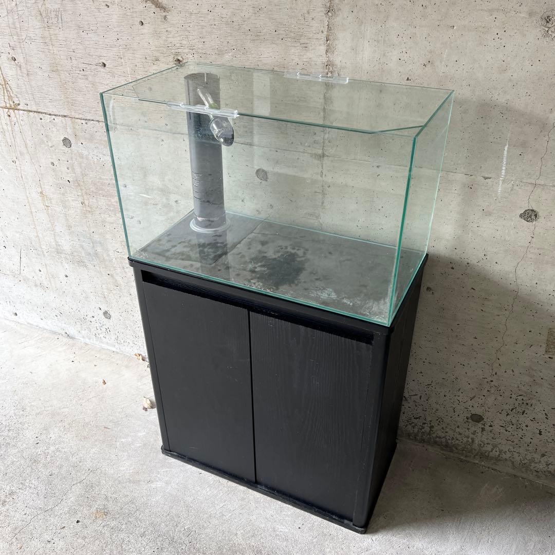 【セット・在庫残り１点】オーバーフロー水槽 セット（水槽台・ろ過槽付）