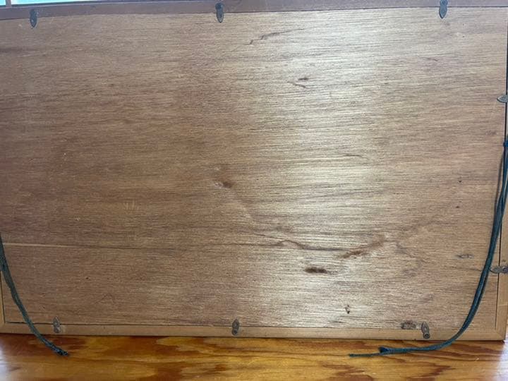 宝石による朱竹画