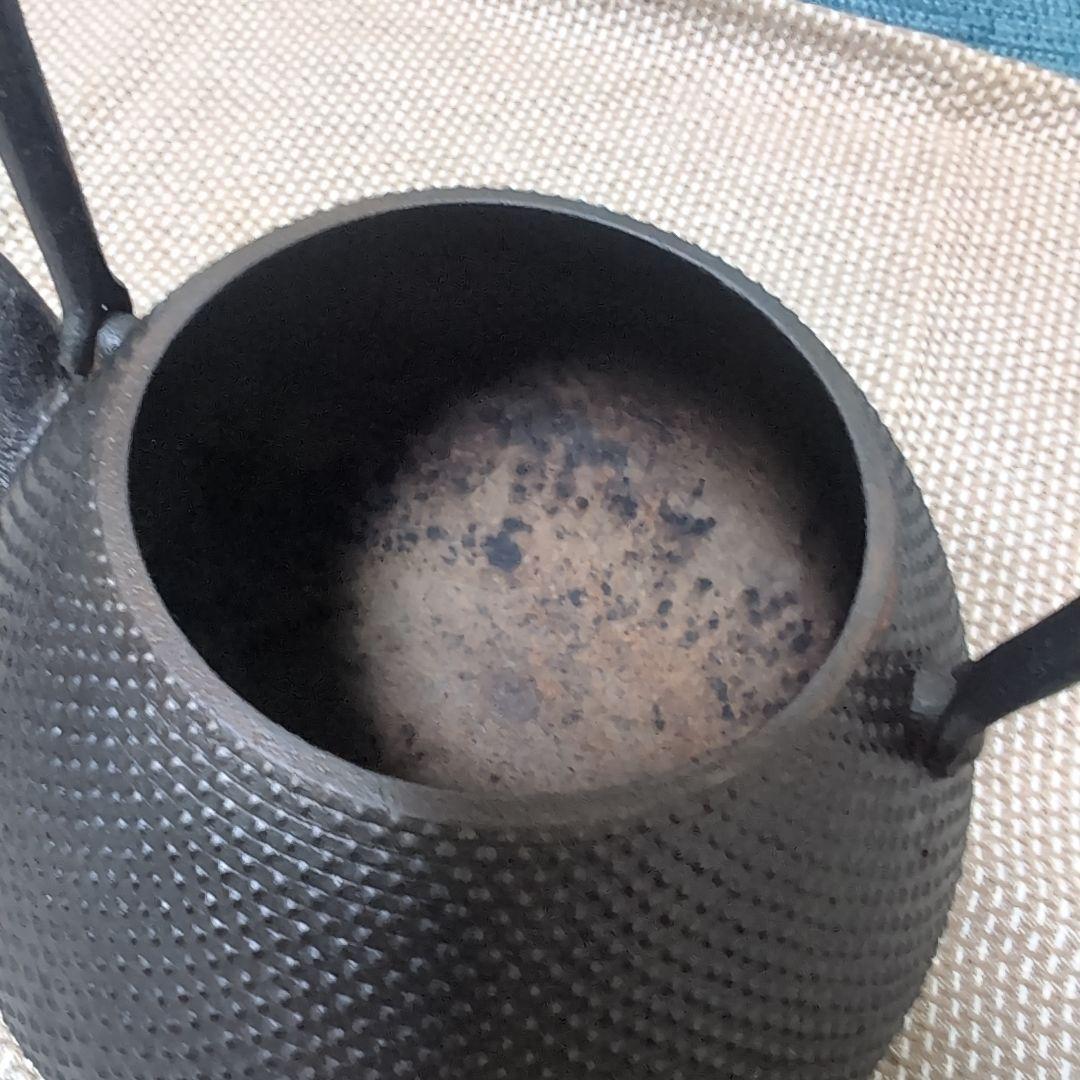 釜定　鉄瓶　秋の実/あられ　南部鉄器