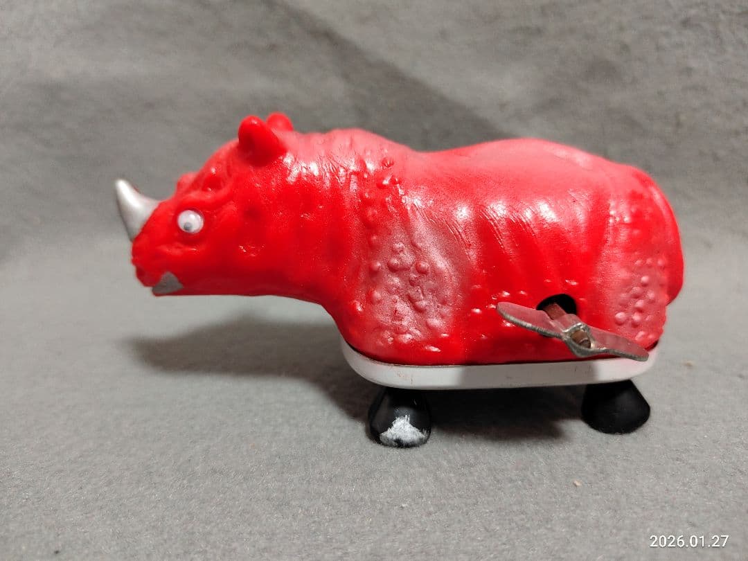 昭和レトロ 1970年代サイ ソフビゼンマイ歩行パチ怪獣 検索マルサンブルマァク