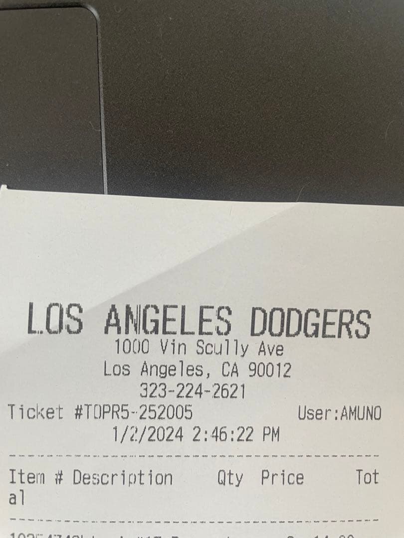 ★現地購入ペナント付き！ドジャース大谷翔平選手公式ユニフォーム Mサイズ