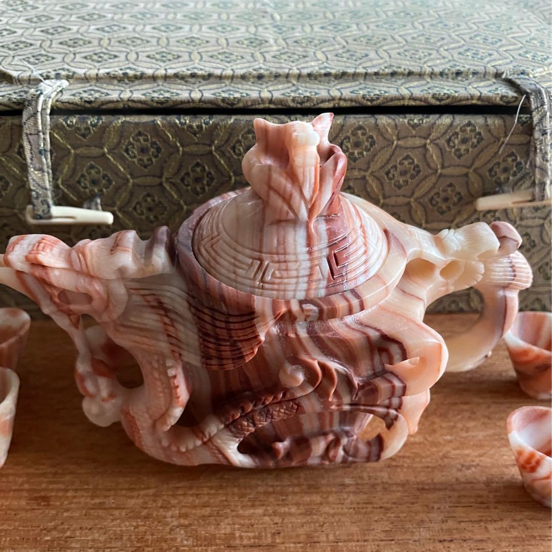 石　中国茶器セット　未使用