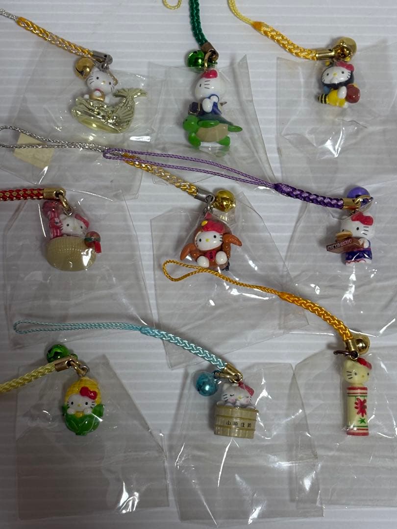 ハローキティ 根付け ストラップ 65種セット ご当地