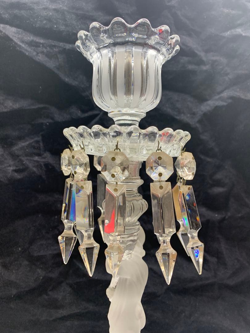 超希少　美品　バカラ　エンファントバカラ クリスタル キャンドルラブラ
