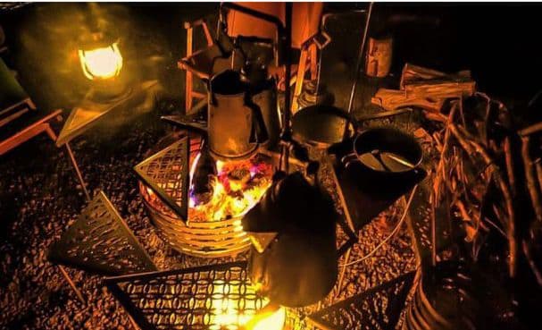 【入手難！一番人気】サンゾクマウンテン・山賊山/[デルタス虎]焚き火 五徳