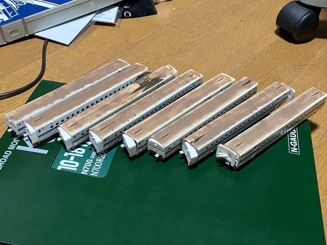 し*う様 KATO N700系2000番台 16両セット(ウェザリング済み、室内