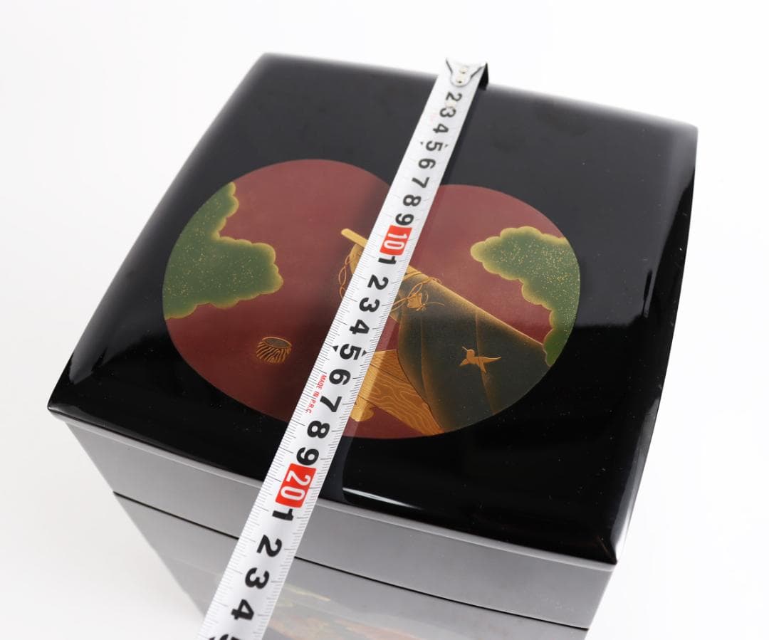 輪島塗 重箱 浪漫 蒔絵 御重 蓋二枚 茶道具