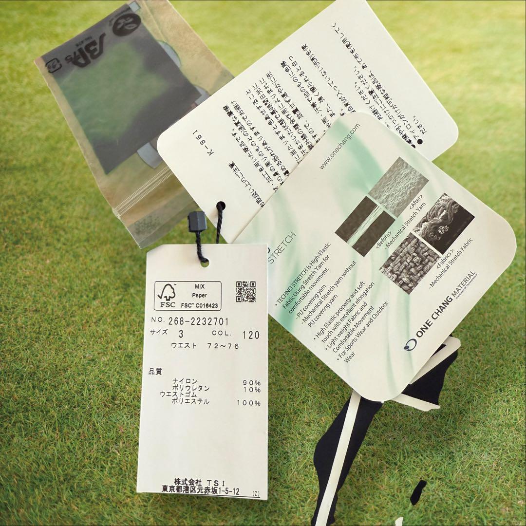 現行モデル　パーリーゲイツ　PGG ハーフパンツ　短パン　紺　黒　3 S〜M相当