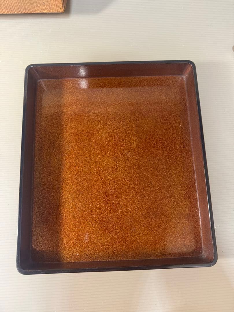 2365 草花蒔絵 硯箱 平安楊光堂作　書道具