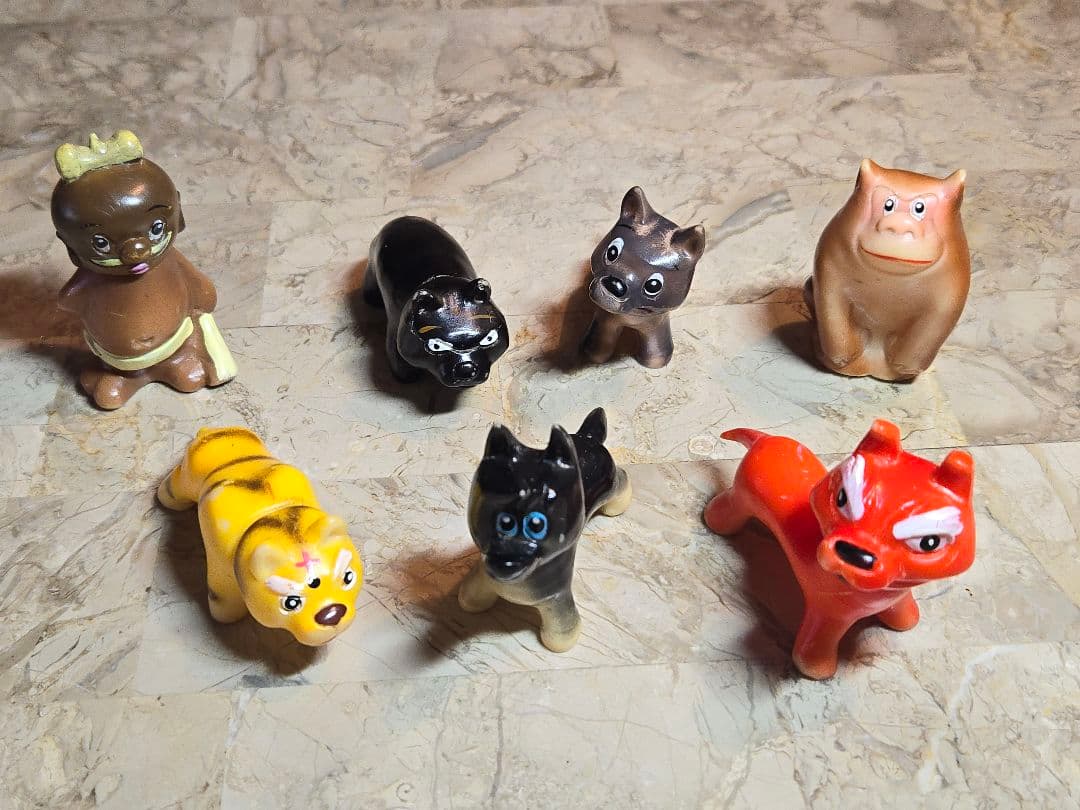 森永まんがココア 狼少年ケン ソフビ人形7体セット