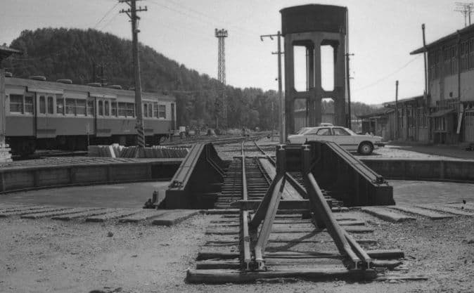 転車台　プレート　紀勢本線　多気駅　蒸気機関車　SL　鉄道部品