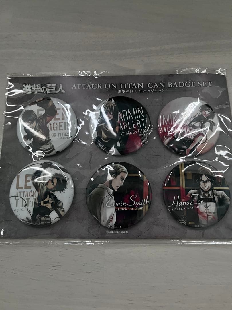 進撃の巨人　アニメジャパン　限定　缶バッジ　リヴァイ　Anime Japan